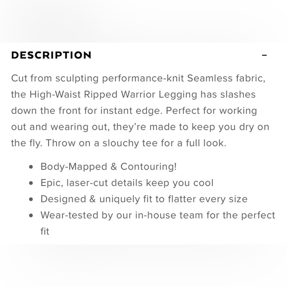 NWOT ALO Yoga Ripped Warrior Legging - Picture 5 of 16